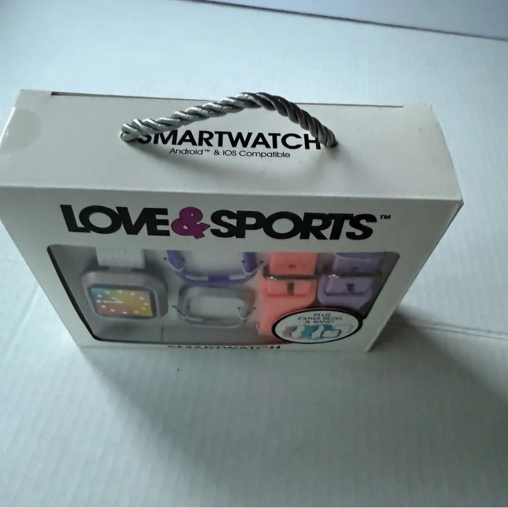 Smartwatch with‎ Interchangeable Bands - Black, Purple, Pink